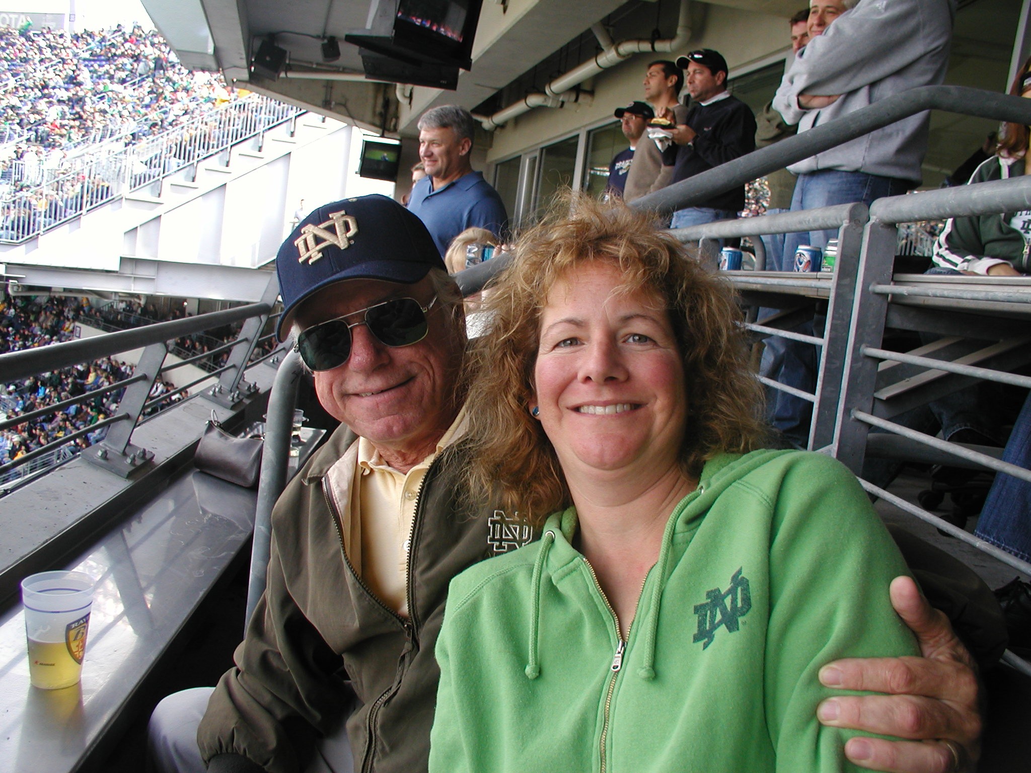 At Navy game: Pat and Celeste Furey – Photo from Neil Rogers