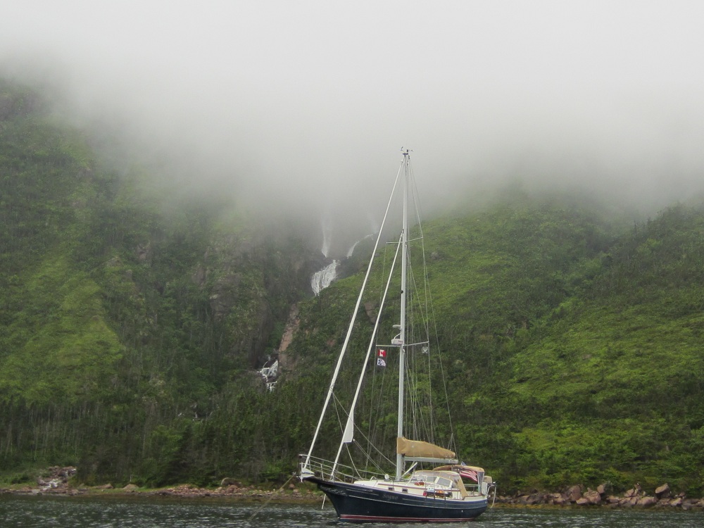 Good ship (Brian & Susan) Schanning anchored in Novia Scotia, Aug. 2011